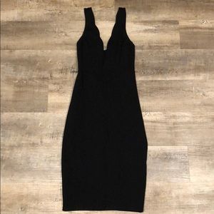 Gorgeous Black Body-con Midi Dress Size Sm